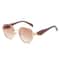 Retro Polygonal Metal Frame Sunglasses for Men Women Luxury Designer Decorative Sun Glasses