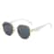 Retro Polygonal Metal Frame Sunglasses for Men Women Luxury Designer Decorative Sun Glasses