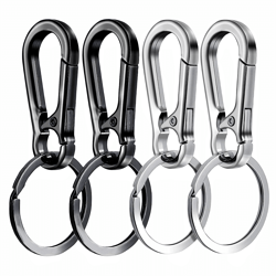 metal carabiner clip keychain heavy duty key ring with hook organizer for car keys, backpack, or everyday carry