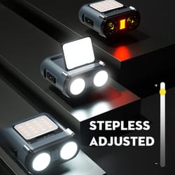 owl headlamp type-c rechargeable led headlight, portable rotating hunting fishing light for bikes