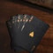 Cool Black Gold Waterproof Playing Cards Christmas, Halloween, and Thanksgiving Game Gift