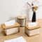 Elegant Wooden Tissue Box with Clear Acrylic Cover Simple Practical Storage Organizer for Home and Office