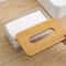 Elegant Wooden Tissue Box with Clear Acrylic Cover Simple Practical Storage Organizer for Home and Office