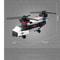 DIY MOC City Plane SWAT Super Police CAR Dual-Rotor Helicopter Building Blocks Kit Classic Model