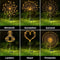 LED Solar Firework Lights Outdoor Waterproof Dandelion Lawn Lamp for Garden Landscape Decor