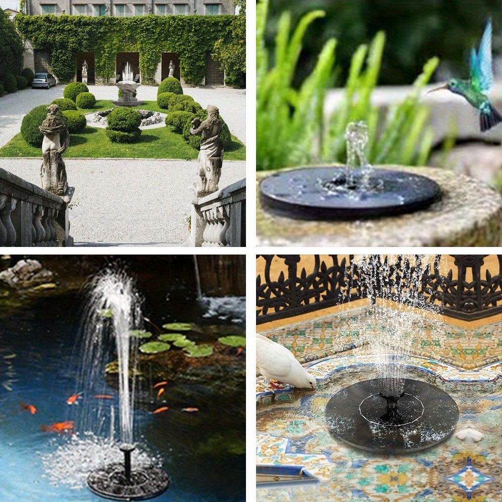 Solar Fountain Pump for Pools Gardens Eco-Friendly Outdoor Water Feature