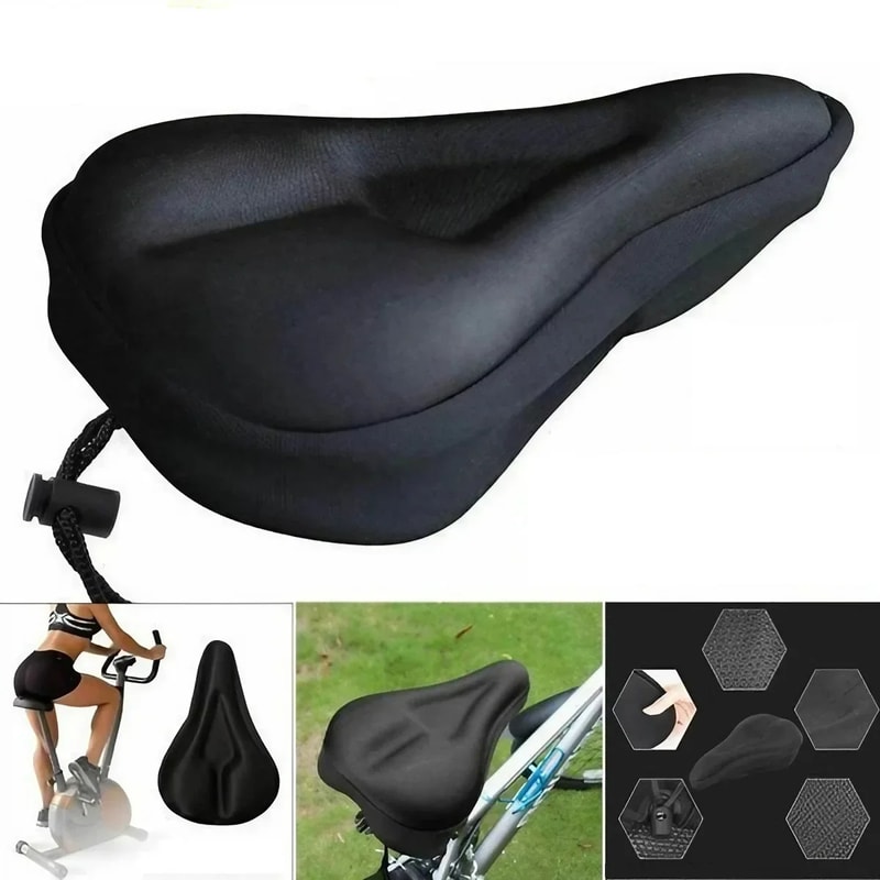 Bicycle Saddle Cover Padded Gel Foam Cushion For Comfortable Mountain Road Bike Seats 0