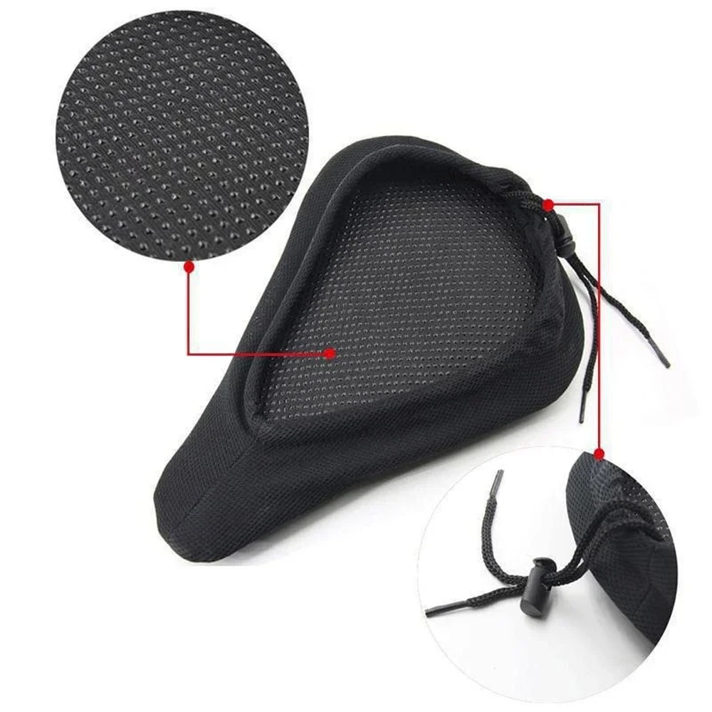 Bicycle Saddle Cover Padded Gel Foam Cushion For Comfortable Mountain Road Bike Seats 3