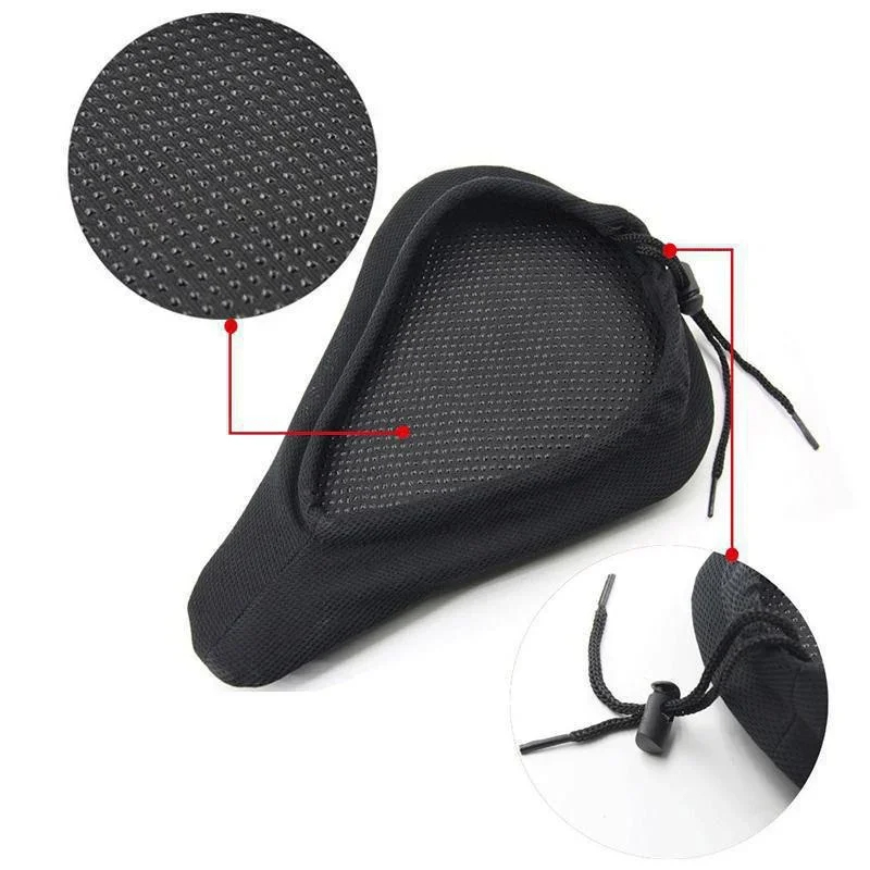 Bicycle Saddle Cover Padded Gel Foam Cushion For Comfortable Mountain Road Bike Seats 3