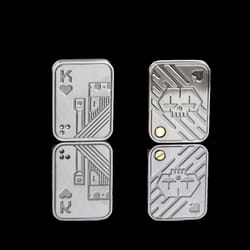 metal skull stress relief fidget toy portable magnetic edc spinner for adults