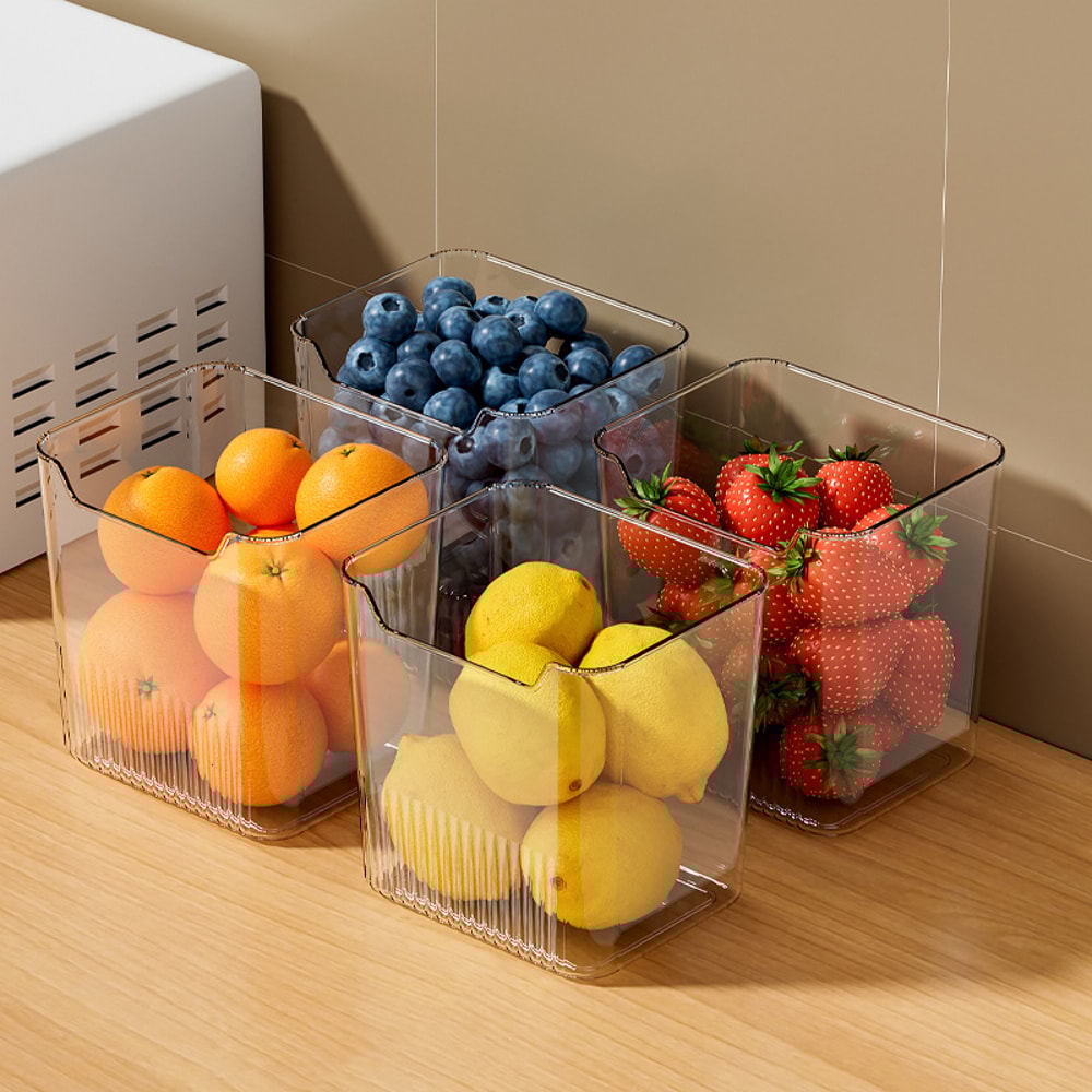 Refrigerator Side Door Storage Box Kitchen Organizer for Food, Vegetables, Fruits Eggs