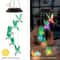 Color Changing LED Butterfly Dragonfly Hummingbird Solar Wind Chimes, Outdoor Waterproof Wind Chimes for Garden Patio
