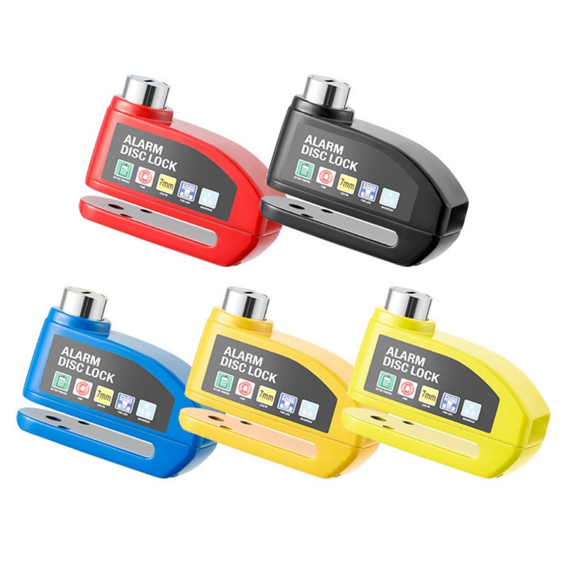 Motorcycle Alarm Lock Durable Bicycle AntiTheft Protection With Aluminum Alloy Disc Brake Lock 1