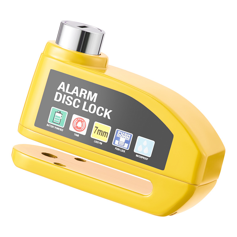 Motorcycle Alarm Lock Durable Bicycle AntiTheft Protection With Aluminum Alloy Disc Brake Lock 7