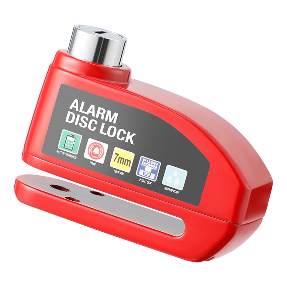 Motorcycle Alarm Lock Durable Bicycle AntiTheft Protection With Aluminum Alloy Disc Brake Lock 11