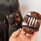 Leopard Print Acetic Acid Hair Clip Elegant Spring Spoon Clip For Women 3