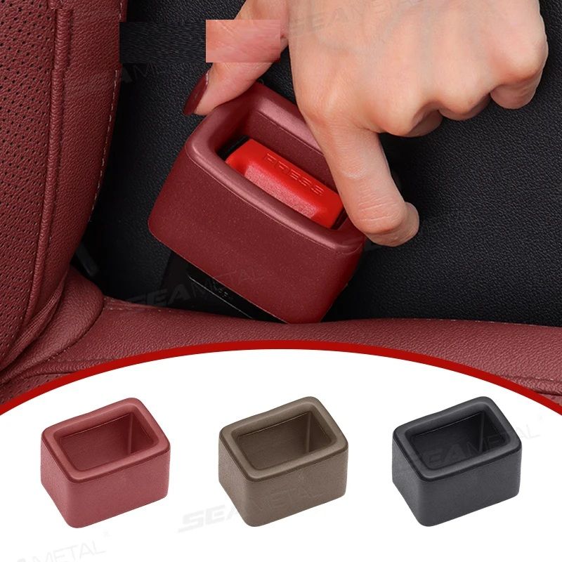 Car Seat Belt Buckle Cover AntiScratch Seatbelt Protector Durable Interior Accessory 0