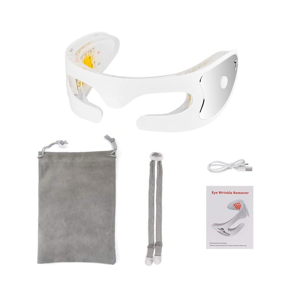 Anti-Aging Eye Massager with LED Photon Therapy Dark Circle Fine Line Reduction