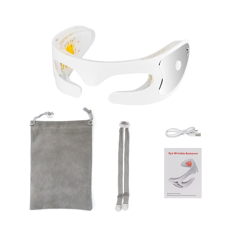 Anti-Aging Eye Massager with LED Photon Therapy Dark Circle Fine Line Reduction