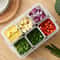 FreshKeeping Food Storage Box For Refrigerator Vegetable Fruit Drain Basket 3