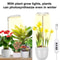 LED Grow Light With Full Spectrum Adjustable Timer USB Powered Indoor Plant Light For Height Angle 2