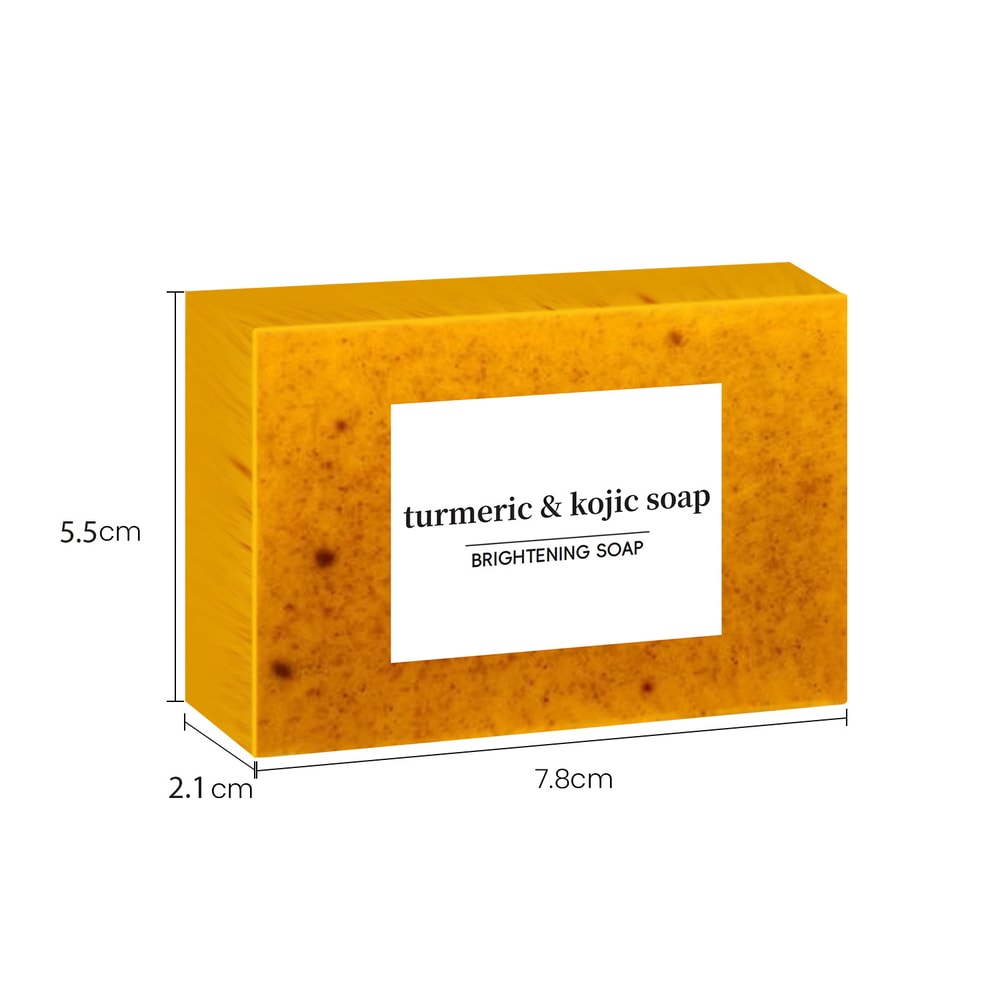 Turmeric Lemon Kojic Acid Handmade Soap For Glowing Skin Facial Body Care 6