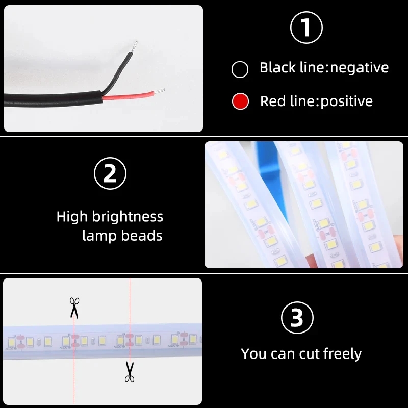 LED Car Hood Decorative Lights, DRL Ambient Guide Lamp for Auto Engine