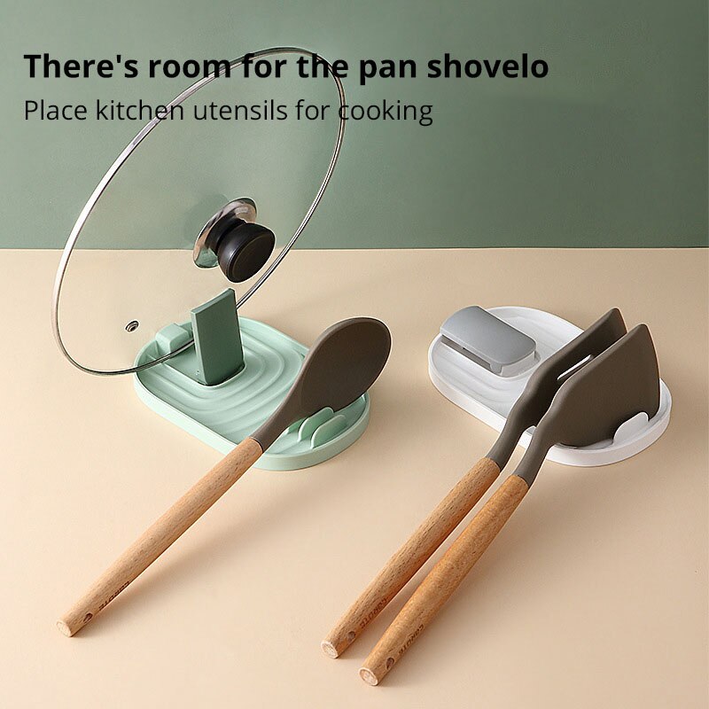 Silicone Nordic Pot Lid Shovel Storage Rack NonSlip Multifunctional Kitchen Organizer 4