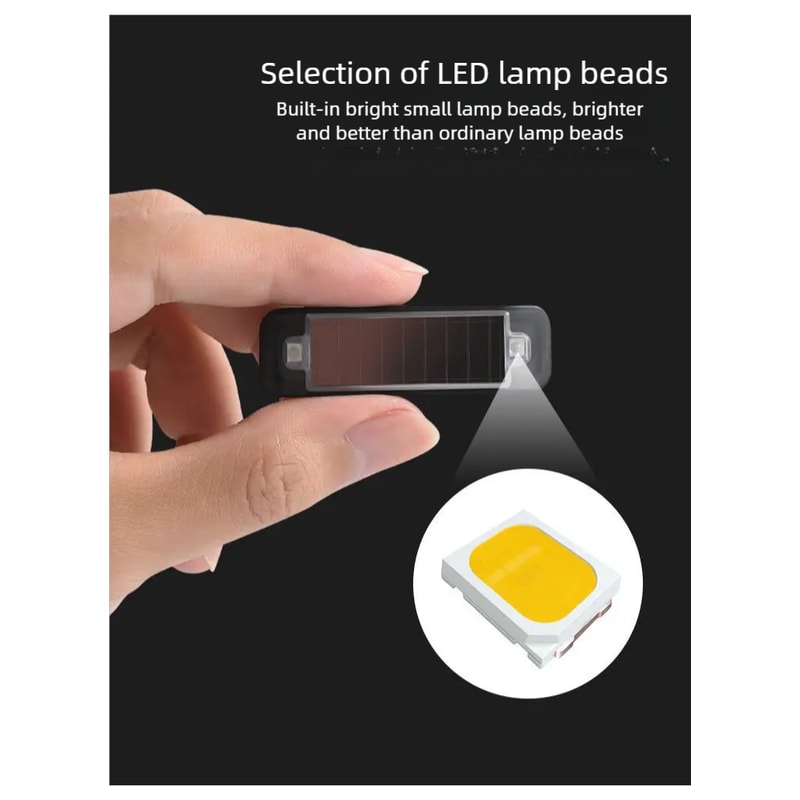 Solar Powered LED Warning Light Wireless Anti-Theft Caution Lamp for Car Security