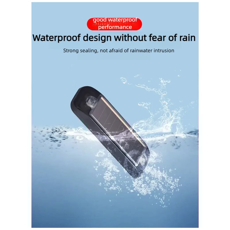 Solar Powered LED Warning Light Wireless Anti-Theft Caution Lamp for Car Security