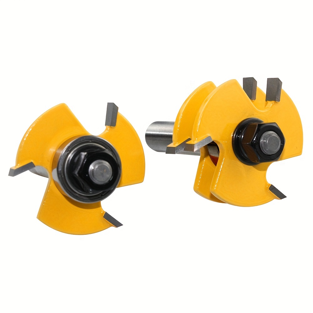 Premium Shank Tongue Groove Joint Assembly Router Bit Set HighQuality Wood Cutting Tool For Precisi 3