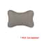 Ergonomic PU Leather Car Neck Pillow for Head Pain Relief, Universal Headrest with Filled Fiber