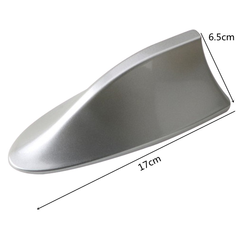 Universal Carbon Fiber Look Shark Fin Antenna for Cars, AM FM Signal Amplifier