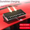 Solar-Powered Car Parking Number Plate LED Lighting Temporary Parking Card for Cars