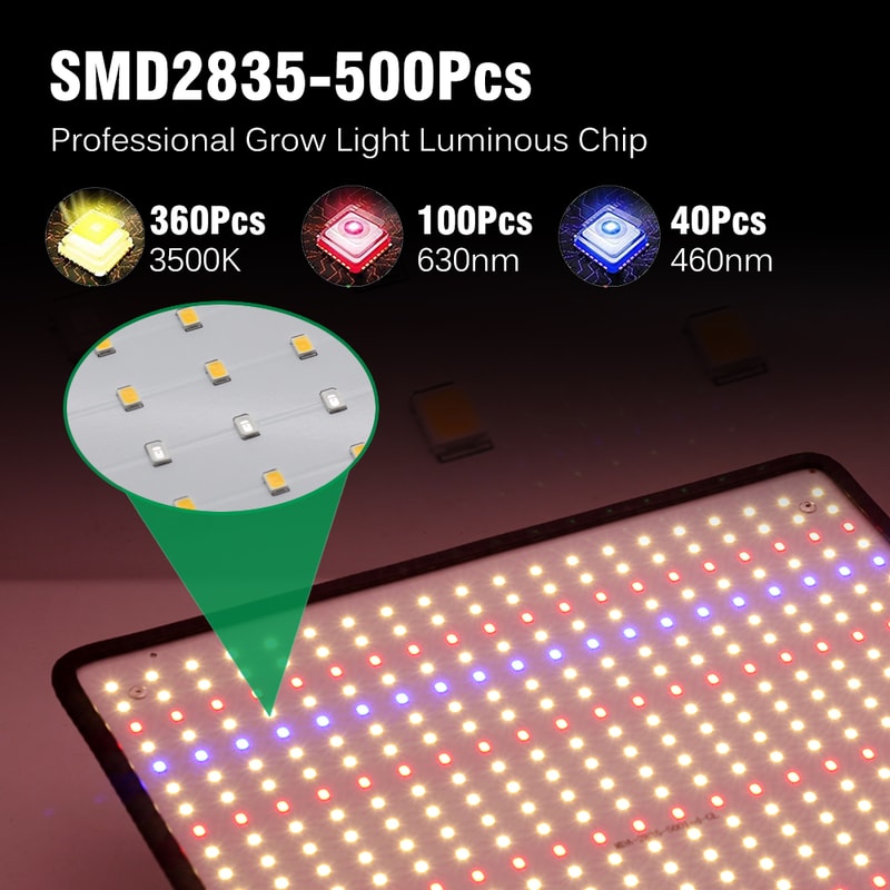 Full Spectrum LED Grow Light For Indoor Plants Boost Growth Yield 2