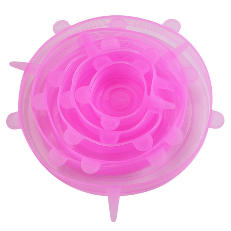 Reusable Silicone Food Storage Lids Airtight Universal Stretch Covers For Kitchen Preservation 6