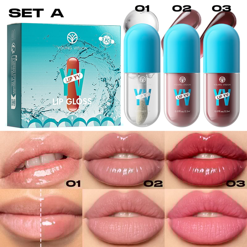 Velvet Matte Lip Gloss Set Non-Stick, Long-Lasting, Fruit Scented Lip Tint for Smooth Lightweight Wear