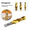 High-Speed Steel Titanium-Plated Tap and Drill Set Integrated Machine Tap for Precision Chamfering and Drilling