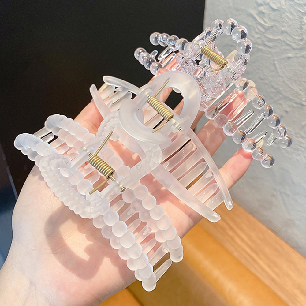 Clear Claw Hairpin for Women Girls Perfect for Thick Thin Hair, Secure & Comfortable Hold, Ideal for Travel