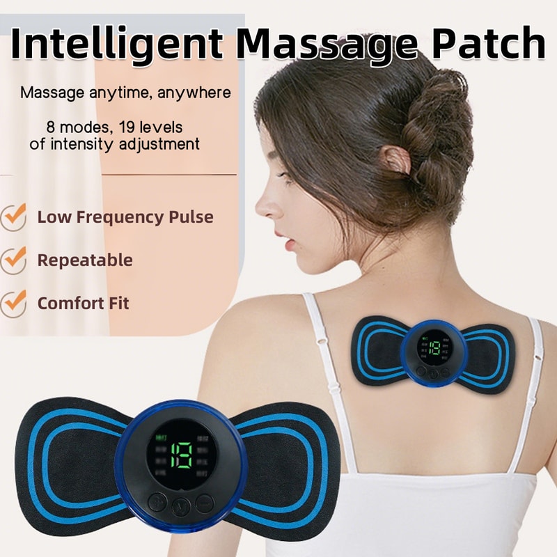 Smart Pulse EMS Therapy Foot Pad Full Body Massager Neck Back Care Device 2