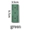 Wall-Mount Power Strip Holder Self-Adhesive Cable Organizer for Extension Leads, Plugs, and Wires