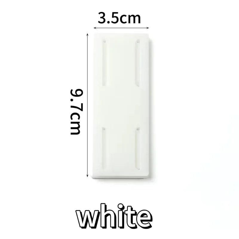 Wall-Mount Power Strip Holder Self-Adhesive Cable Organizer for Extension Leads, Plugs, and Wires