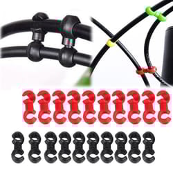 rotatable mtb bike brake line clip durable cable clasp derailleur shift clip