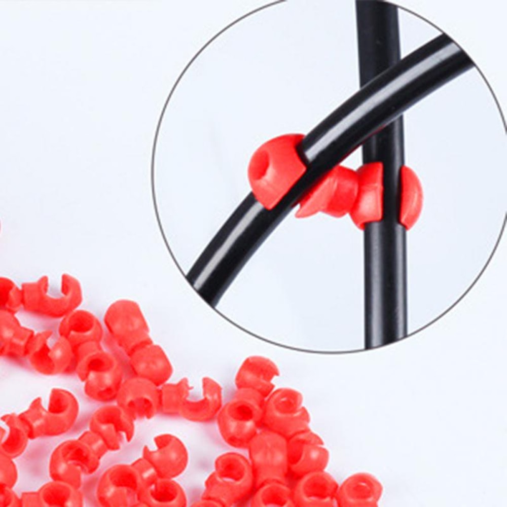 Rotatable MTB Bike Brake Line Clip Durable Cable Clasp Derailleur Shift Clip