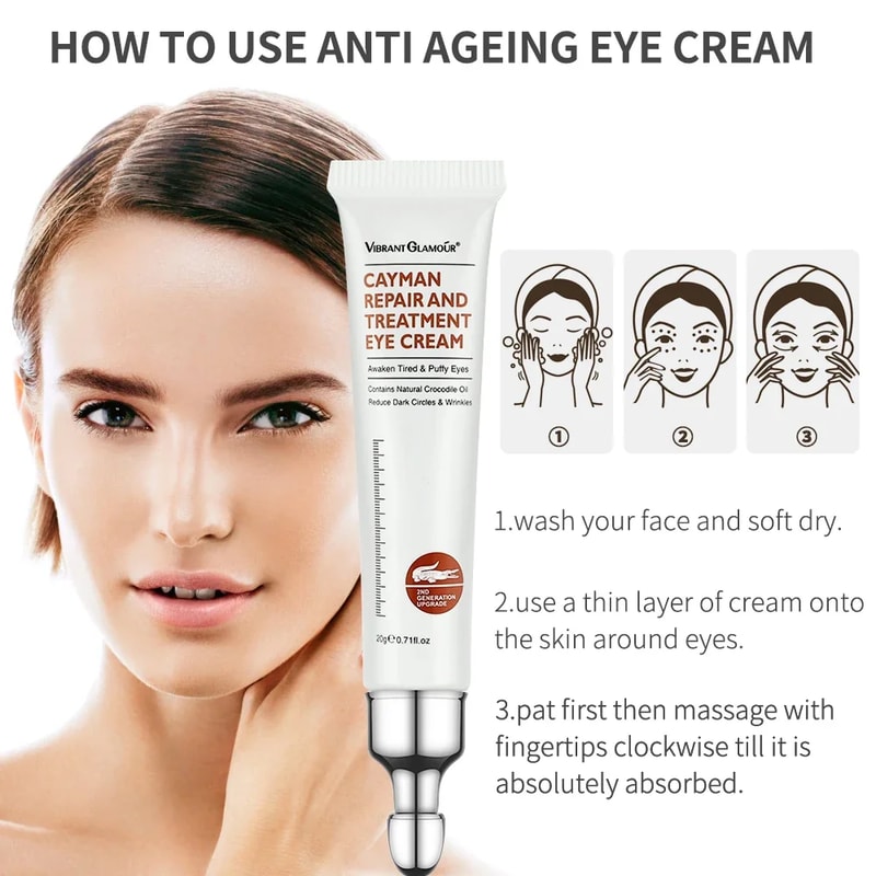 Peptide Collagen Eye Cream For Wrinkles Dark Circles Puffiness AntiAging Eye Care 3