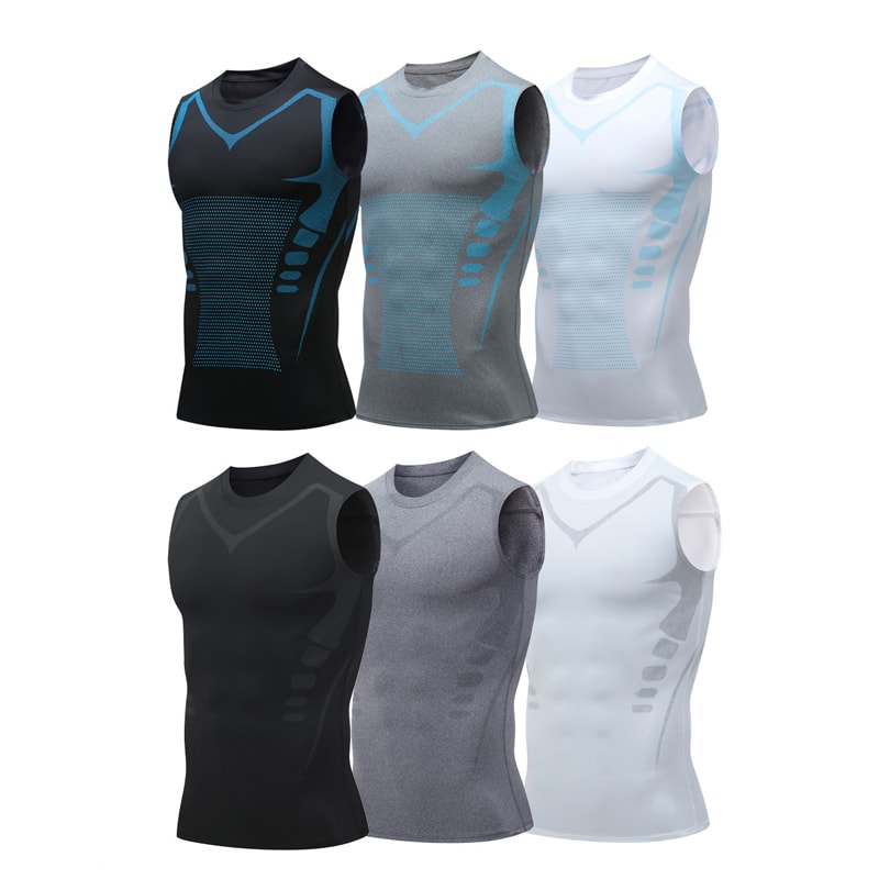 Compression Tank Top For Men Sleeveless Workout Gym Shirt For Bodybuilding Fitness 0