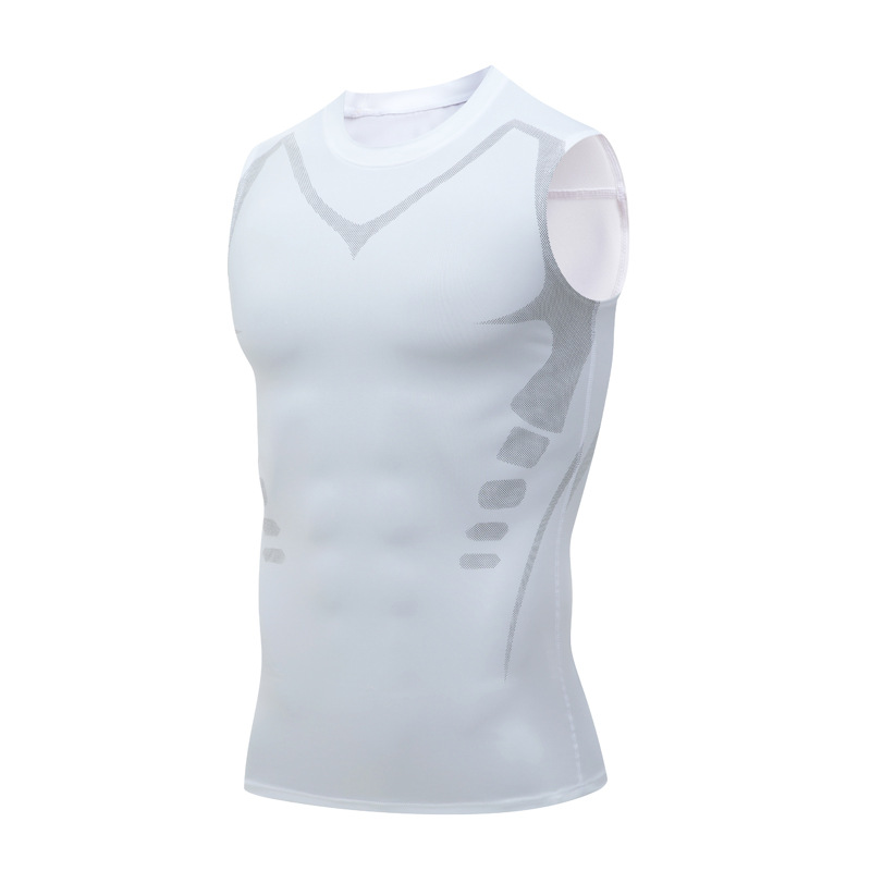 Compression Tank Top For Men Sleeveless Workout Gym Shirt For Bodybuilding Fitness 9