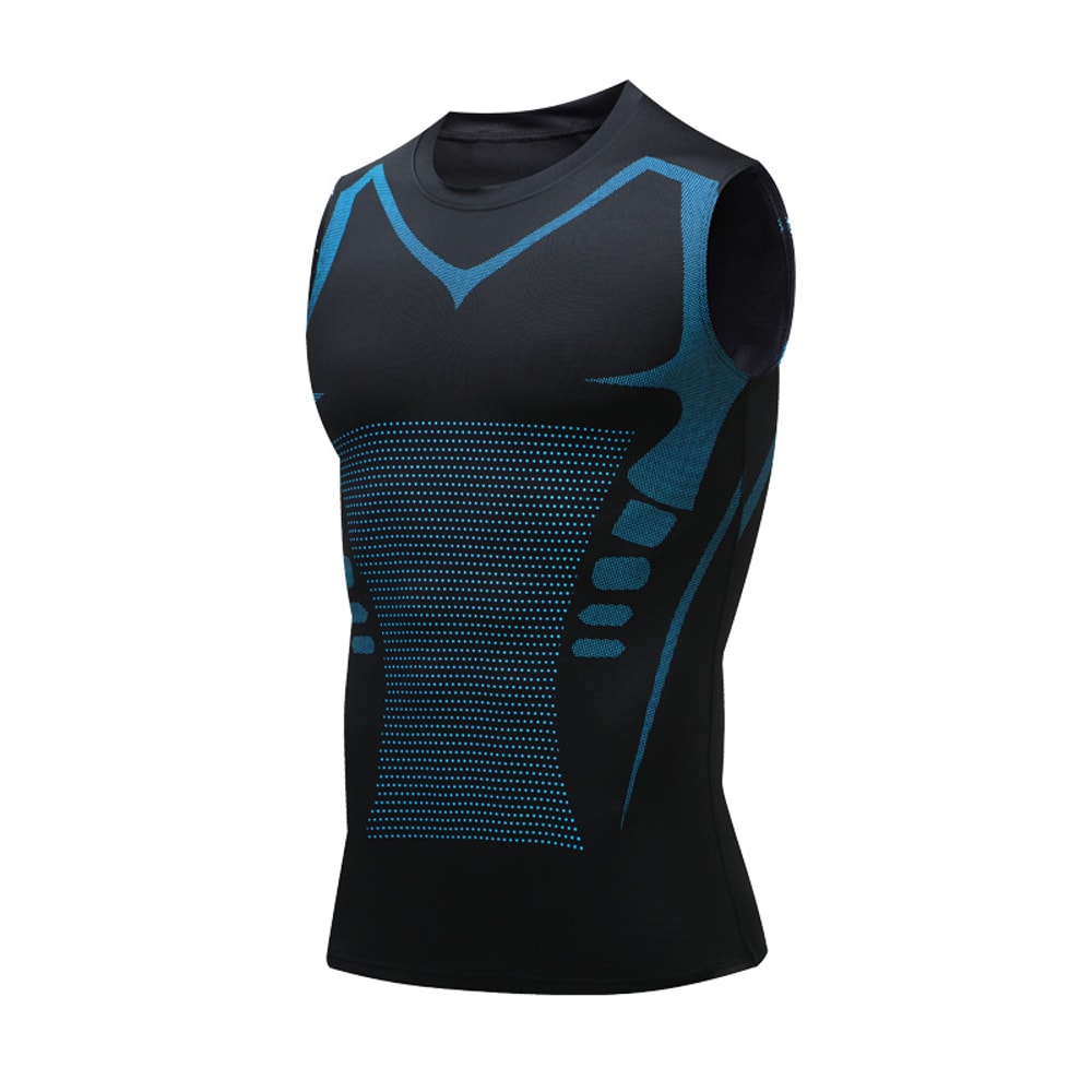 Compression Tank Top For Men Sleeveless Workout Gym Shirt For Bodybuilding Fitness 7