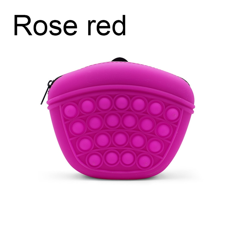 Portable Dog Training Bag Silicone Waist Pack for Snacks Food Storage