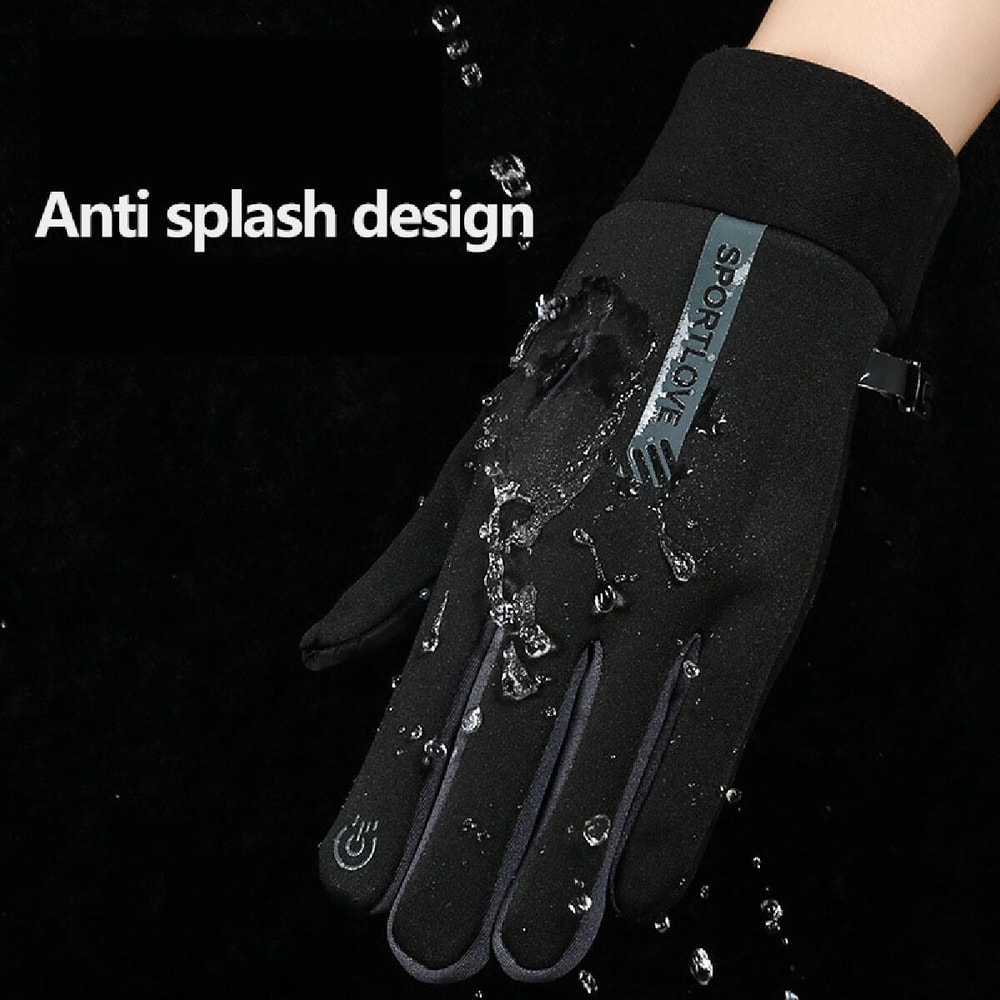 Winter Gloves for Women Thermal Fleece, Waterproof, Cold-Resistant Cycling and Skiing Mittens